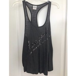 VS PINK Black Bling Tank